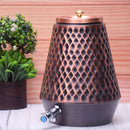 Pure Copper Water Dispenser Conical Antique Diamond Designed Capacity 8000 ML. | data fragment span